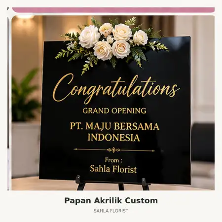 Papan Bunga Akrilik Buleleng